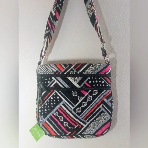 Vera Bradley Triple Zip Hipster Crossbody Bag Northern Stripes NWT $58 - Picture 1 of 7